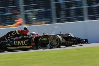 World © Octane Photographic Ltd. Saturday 7th June 2014. Canada - Circuit Gilles Villeneuve, Montreal. Formula 1 Practice 3. Lotus F1 Team E22 - Romain Grosjean. Digital Ref: 0982LB1D5400