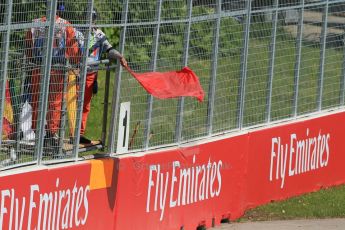 World © Octane Photographic Ltd. Saturday 7th June 2014. Canada - Circuit Gilles Villeneuve, Montreal. Formula 1 Practice 3. Red flag. Digital Ref: