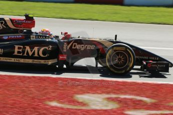 World © Octane Photographic Ltd. Saturday 7th June 2014. Canada - Circuit Gilles Villeneuve, Montreal. Formula 1 Practice 3. Lotus F1 Team E22 – Pastor Maldonado. Digital Ref: 0982LB1D5517