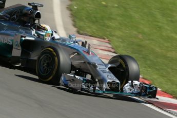 World © Octane Photographic Ltd. Saturday 7th June 2014. Canada - Circuit Gilles Villeneuve, Montreal. Formula 1 Practice 3. Mercedes AMG Petronas F1 W05 Hybrid – Lewis Hamilton. Digital Ref: 0982LB1D5546