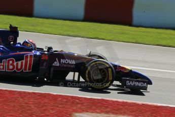 World © Octane Photographic Ltd. Saturday 7th June 2014. Canada - Circuit Gilles Villeneuve, Montreal. Formula 1 Practice 3. Scuderia Toro Rosso STR 9 – Daniil Kvyat. Digital Ref: 0982LB1D5631