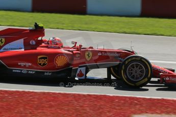 World © Octane Photographic Ltd. Saturday 7th June 2014. Canada - Circuit Gilles Villeneuve, Montreal. Formula 1 Practice 3. Scuderia Ferrari F14T – Kimi Raikkonen. Digital Ref: 0982LB1D5663