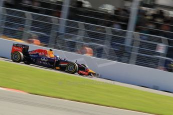 World © Octane Photographic Ltd. Saturday 7th June 2014. Canada - Circuit Gilles Villeneuve, Montreal. Formula 1 Practice 3. Infiniti Red Bull Racing RB10 - Sebastian Vettel. Digital Ref: 0982LB1D9565