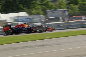 World © Octane Photographic Ltd. Saturday 7th June 2014. Canada - Circuit Gilles Villeneuve, Montreal. Formula 1 Practice 3. Infiniti Red Bull Racing RB10 – Daniel Ricciardo. Digital Ref: 0982LB1D9572