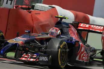 World © Octane Photographic Ltd. Saturday 7th June 2014. Canada - Circuit Gilles Villeneuve, Montreal. Formula 1 Qualifying. Scuderia Toro Rosso STR 9 – Daniil Kvyat. Digital Ref: 0983LB1D5794