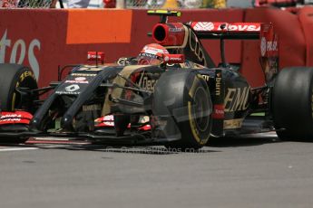 World © Octane Photographic Ltd. Saturday 7th June 2014. Canada - Circuit Gilles Villeneuve, Montreal. Formula 1 Qualifying. Lotus F1 Team E22 – Pastor Maldonado. Digital Ref: 0983LB1D5854