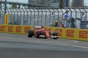 World © Octane Photographic Ltd. Saturday 7th June 2014. Canada - Circuit Gilles Villeneuve, Montreal. Formula 1 Qualifying. Scuderia Ferrari F14T – Kimi Raikkonen. Digital Ref: 0983LB1D6047