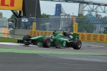 World © Octane Photographic Ltd. Saturday 7th June 2014. Canada - Circuit Gilles Villeneuve, Montreal. Formula 1 Qualifying. Caterham F1 Team CT05 – Kamui Kobayashi. Digital Ref: 0983LB1D6065