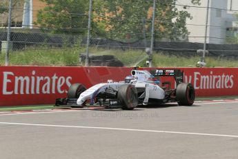 World © Octane Photographic Ltd. Saturday 7th June 2014. Canada - Circuit Gilles Villeneuve, Montreal. Formula 1 Qualifying. Williams Martini Racing FW36 – Valtteri Bottas. Digital Ref: 0983LB1D6429