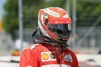 World © Octane Photographic Ltd. Saturday 7th June 2014. Canada - Circuit Gilles Villeneuve, Montreal. Formula 1 Qualifying. Scuderia Ferrari F14T – Kimi Raikkonen. Digital Ref: 0983LB1D6444