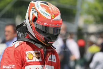 World © Octane Photographic Ltd. Saturday 7th June 2014. Canada - Circuit Gilles Villeneuve, Montreal. Formula 1 Qualifying. Scuderia Ferrari F14T – Kimi Raikkonen. Digital Ref: 0983LB1D6449