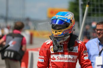 World © Octane Photographic Ltd. Saturday 7th June 2014. Canada - Circuit Gilles Villeneuve, Montreal. Formula 1 Qualifying. Scuderia Ferrari F14T - Fernando Alonso. Digital Ref: 0983LB1D6471