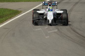 World © Octane Photographic Ltd. Sunday 8th June 2014. Canada - Circuit Gilles Villeneuve, Montreal. Formula 1 Race. Williams Martini Racing FW36 – Felipe Massa. Digital Ref: 0986LB1D0295