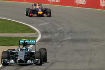 World © Octane Photographic Ltd. Sunday 8th June 2014. Canada - Circuit Gilles Villeneuve, Montreal. Formula 1 Race. Mercedes AMG Petronas F1 W05 Hybrid - Nico Rosberg. Digital Ref: 0986LB1D0338