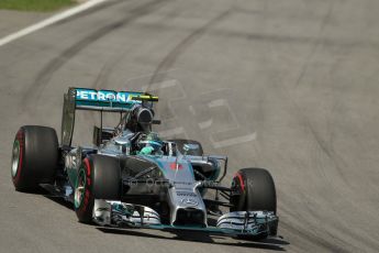 World © Octane Photographic Ltd. Sunday 8th June 2014. Canada - Circuit Gilles Villeneuve, Montreal. Formula 1 Race. Mercedes AMG Petronas F1 W05 Hybrid - Nico Rosberg. Digital Ref: 0986LB1D0507