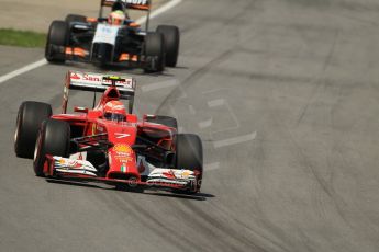 World © Octane Photographic Ltd. Sunday 8th June 2014. Canada - Circuit Gilles Villeneuve, Montreal. Formula 1 Race. Scuderia Ferrari F14T – Kimi Raikkonen. Digital Ref: 0986LB1D0537