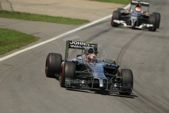 World © Octane Photographic Ltd. Sunday 8th June 2014. Canada - Circuit Gilles Villeneuve, Montreal. Formula 1 Race. McLaren Mercedes MP4/29 – Kevin Magnussen. Digital Ref: 0986LB1D0552