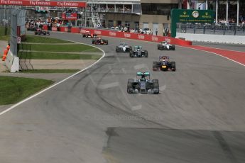 World © Octane Photographic Ltd. Sunday 8th June 2014. Canada - Circuit Gilles Villeneuve, Montreal. Formula 1 Race - Green Flag Lap. Mercedes AMG Petronas F1 W05 Hybrid - Nico Rosberg. Digital Ref: 0986LB1D8049