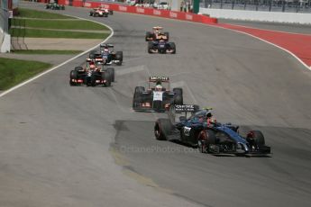 World © Octane Photographic Ltd. Sunday 8th June 2014. Canada - Circuit Gilles Villeneuve, Montreal. Formula 1 Race - Green Flag Lap. McLaren Mercedes MP4/29 – Kevin Magnussen. Digital Ref: 0986LB1D8095