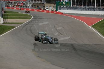 World © Octane Photographic Ltd. Sunday 8th June 2014. Canada - Circuit Gilles Villeneuve, Montreal. Formula 1 Race. Mercedes AMG Petronas F1 W05 Hybrid - Nico Rosberg. Digital Ref: 0986LB1D8215