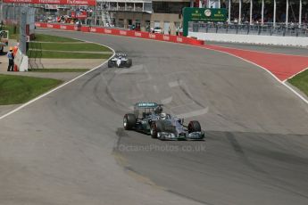 World © Octane Photographic Ltd. Sunday 8th June 2014. Canada - Circuit Gilles Villeneuve, Montreal. Formula 1 Race. Mercedes AMG Petronas F1 W05 Hybrid – Lewis Hamilton. Digital Ref: 0986LB1D8223