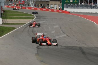 World © Octane Photographic Ltd. Sunday 8th June 2014. Canada - Circuit Gilles Villeneuve, Montreal. Formula 1 Race. Scuderia Ferrari F14T - Fernando Alonso. Digital Ref: 0986LB1D8233