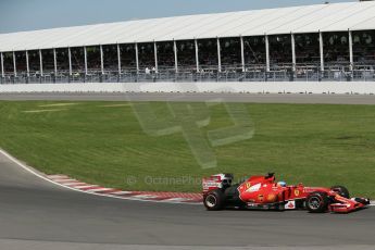 World © Octane Photographic Ltd. Sunday 8th June 2014. Canada - Circuit Gilles Villeneuve, Montreal. Formula 1 Race. Scuderia Ferrari F14T - Fernando Alonso. Digital Ref: 0986LB1D8419