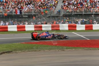 World © Octane Photographic Ltd. Sunday 8th June 2014. Canada - Circuit Gilles Villeneuve, Montreal. Formula 1 Race. Scuderia Toro Rosso STR9 - Jean-Eric Vergne. Digital Ref: 0986LB1D8495