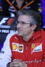 World © Octane Photographic Ltd. Friday 6th June 2014. Canada - Circuit Gilles Villeneuve, Montreal. Team personnel press conference. Scuderia Ferrari Technical Director (Chassis) – Pat Fry. Digital Ref: 0980LB1D5067