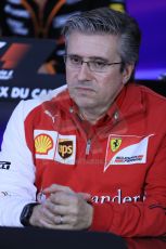 World © Octane Photographic Ltd. Friday 6th June 2014. Canada - Circuit Gilles Villeneuve, Montreal. Team personnel press conference. Scuderia Ferrari Technical Director (Chassis) – Pat Fry. Digital Ref: 0980LB1D5108