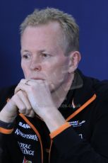 World © Octane Photographic Ltd. Friday 6th June 2014. Canada - Circuit Gilles Villeneuve, Montreal. Team personnel press conference. Sahara Force India Technical Director – Andrew Green. Digital Ref : 0980LB1D5161
