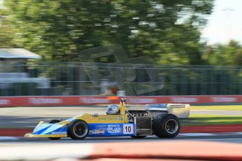 World © Octane Photographic Ltd. Saturday 7th June 2014. Canada - Circuit Gilles Villeneuve, Montreal. Historic Grand Prix (HGP) Race 1. Ex-Ronnie Peterson 1976 March 761 – Greg Thornton. Digital Ref: 0984LB1D0001