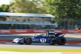 World © Octane Photographic Ltd. Saturday 7th June 2014. Canada - Circuit Gilles Villeneuve, Montreal. Historic Grand Prix (HGP) Race 1. Ex-Jackie Stewart 1971 Tyrrell 002 – John Delane. Digital Ref: 0984LB1D0074