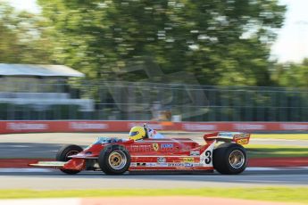 World © Octane Photographic Ltd. Saturday 7th June 2014. Canada - Circuit Gilles Villeneuve, Montreal. Historic Grand Prix (HGP) Race 1. Ex-Gilles Villeneuve/Jody Sheckter 1980 Ferrari 312T5 – Larry Kinch. Digital Ref: 0984LB1D0083