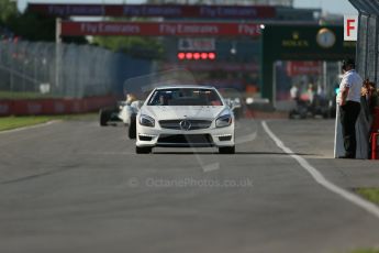 World © Octane Photographic Ltd. Saturday 7th June 2014. Canada - Circuit Gilles Villeneuve, Montreal. Historic Grand Prix (HGP) Race 1. Race Control car. Digital Ref: 0984LB1D6590