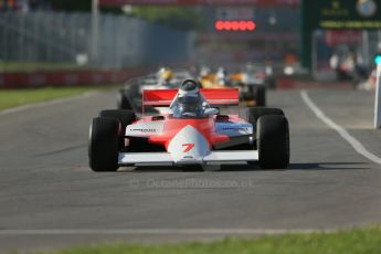 World © Octane Photographic Ltd. Saturday 7th June 2014. Canada - Circuit Gilles Villeneuve, Montreal. Historic Grand Prix (HGP) Race 1. Ex-John Watson 1982 McLaren MP4/1B – Nathan Kinch. Digital Ref: 0984LB1D6595