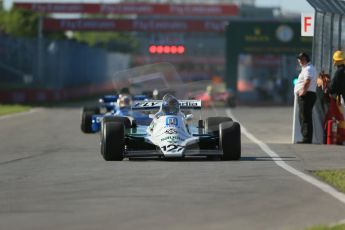 World © Octane Photographic Ltd. Saturday 7th June 2014. Canada - Circuit Gilles Villeneuve, Montreal. Historic Grand Prix (HGP) Race 1. Ex-Carlos Reuteman 1981 Williams FW07B – Andrew Haddon. Digital Ref: 0984LB1D6687