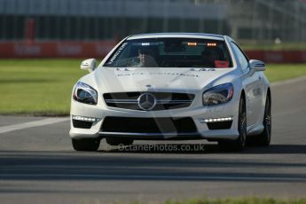 World © Octane Photographic Ltd. Saturday 7th June 2014. Canada - Circuit Gilles Villeneuve, Montreal. Historic Grand Prix (HGP) Race 1. Race Control Car. Digital Ref: 0984LB1D6782