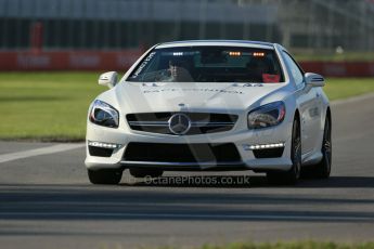 World © Octane Photographic Ltd. Saturday 7th June 2014. Canada - Circuit Gilles Villeneuve, Montreal. Historic Grand Prix (HGP) Race 1. Race Control Car. Digital Ref: 0984LB1D6782