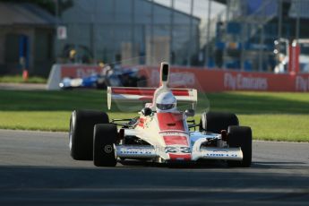 World © Octane Photographic Ltd. Saturday 7th June 2014. Canada - Circuit Gilles Villeneuve, Montreal. Historic Grand Prix (HGP) Race 1. Ex-Alan Jones 1975 Hill GH1 – Brad Hoyt. Digital Ref: 0984LB1D6812