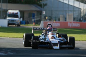 World © Octane Photographic Ltd. Saturday 7th June 2014. Canada - Circuit Gilles Villeneuve, Montreal. Historic Grand Prix (HGP) Race 1. Ex-Jan Lammers 1979 Shadow DN9B – Charles Warner. Digital Ref: 0984LB1D6831