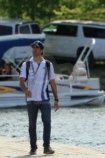 World © Octane Photographic Ltd. Sunday 8th June 2014. Canada - Circuit Gilles Villeneuve, Montreal. Formula 1 Driver Parade. Williams Martini Racing - Felipe Nasr. Digital Ref: 0985LB1D7330
