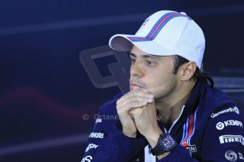 World © Octane Photographic Ltd. Formula 1 Canada – Circuit Gilles Villeneuve, Montreal. Thursday 5th June 2014. Drivers’ press conference. Williams Martini Racing – Felipe Massa. Digital Ref : 0977LB1D1276