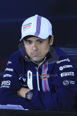 World © Octane Photographic Ltd. Formula 1 Canada – Circuit Gilles Villeneuve, Montreal. Thursday 5th June 2014. Drivers’ press conference. Williams Martini Racing – Felipe Massa. Digital Ref : 0977LB1D1340