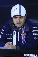 World © Octane Photographic Ltd. Formula 1 Canada – Circuit Gilles Villeneuve, Montreal. Thursday 5th June 2014. Drivers’ press conference. Williams Martini Racing – Felipe Massa. Digital Ref : 0977LB1D1354