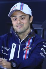 World © Octane Photographic Ltd. Formula 1 Canada – Circuit Gilles Villeneuve, Montreal. Thursday 5th June 2014. Drivers’ press conference. Williams Martini Racing – Felipe Massa. Digital Ref : 0977LB1D1448