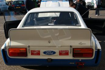 World © Octane Photographic Ltd. Donington Historic Festival, May 3rd 2014. Ford Capri RS3100, Steve Soper and John Young. Digital Ref : 0918cb1d2663