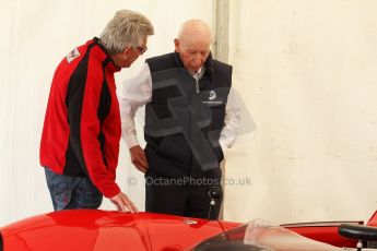World © Octane Photographic Ltd. Donington Historic Festival, May 4th 2014. John Surtees OBE with his Lola Can Am car. Digital Ref : 0918cb7d8523