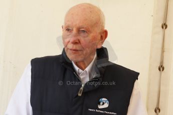World © Octane Photographic Ltd. Donington Historic Festival, May 4th 2014. John Surtees OBE. Digital Ref : 0918cb7d8545