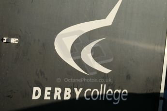 World © Octane Photographic Ltd. Donington Park general unsilenced test day, 13th February 2014. Derby College car trailer. Digital Ref : 0891cb1d2157